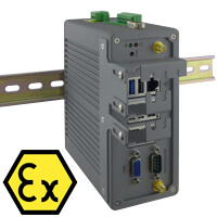 IBDRW100-Ex DIN rail box PC ATEX